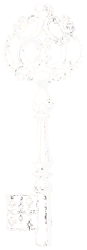 An ornate key